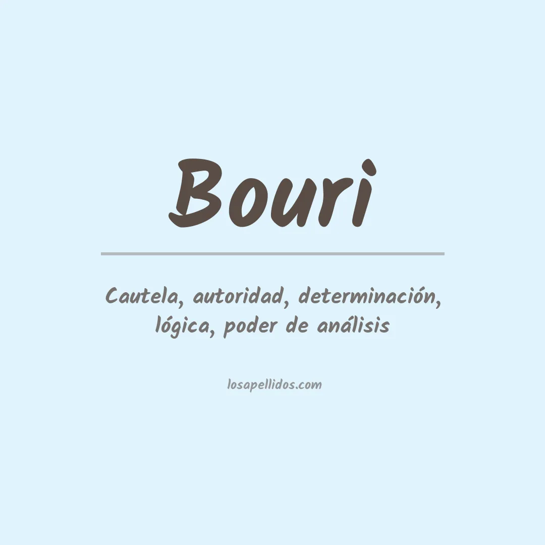 Apellido Bouri
