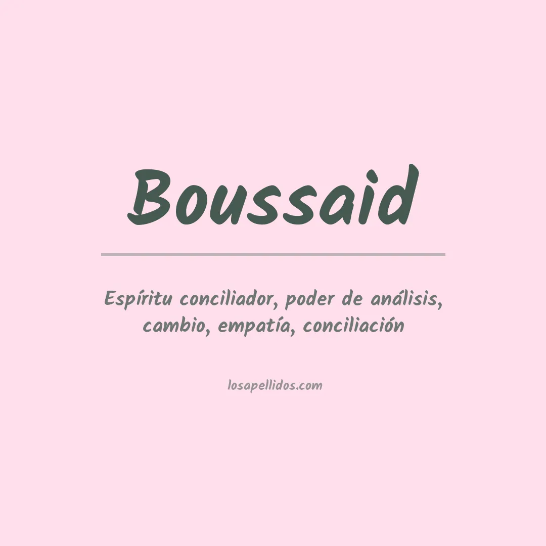 Apellido Boussaid
