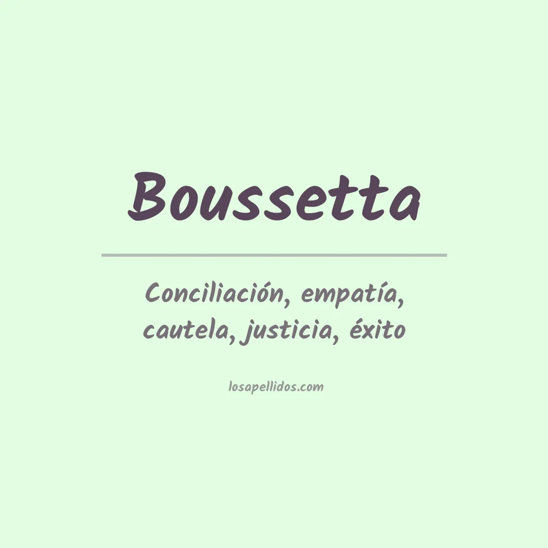 Apellido Boussetta