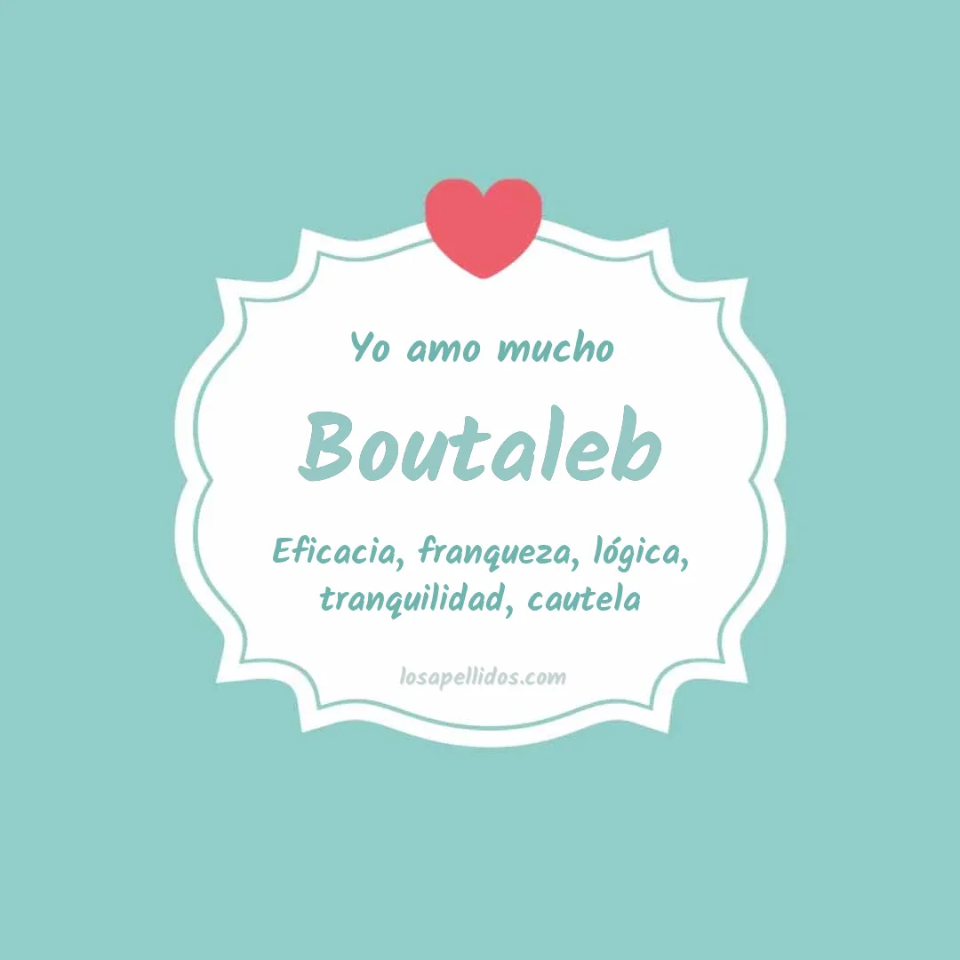 Yo amo mucho Boutaleb