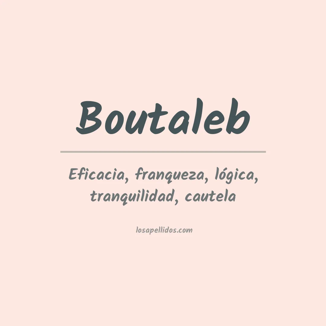 Apellido Boutaleb
