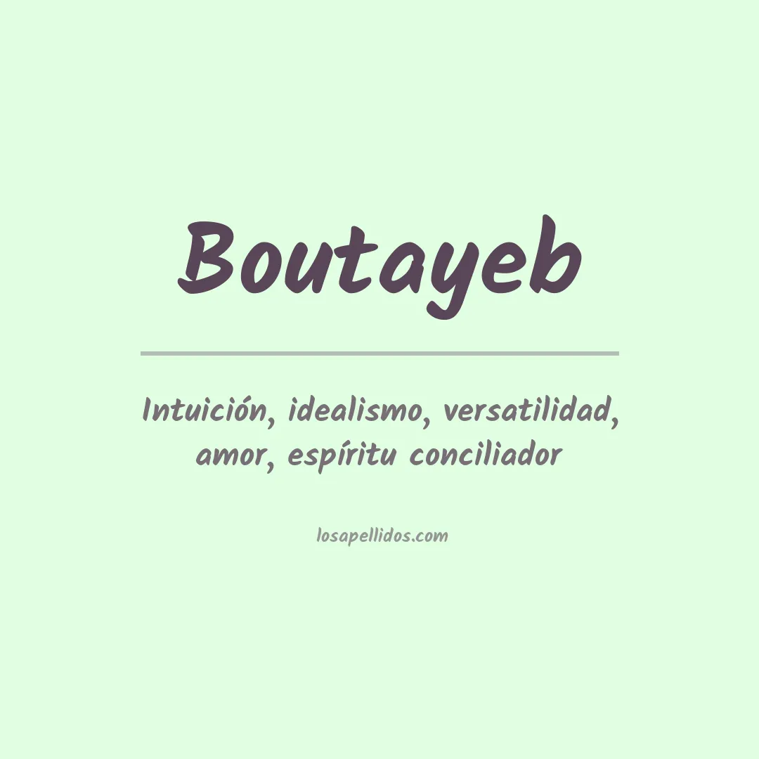 Apellido Boutayeb