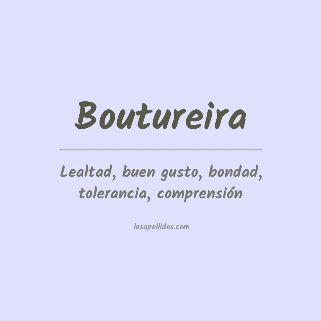 Apellido Boutureira