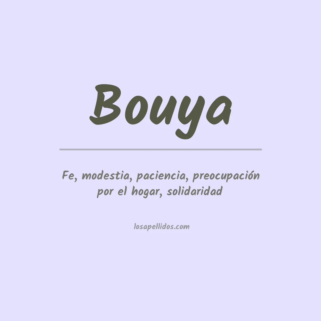 Apellido Bouya