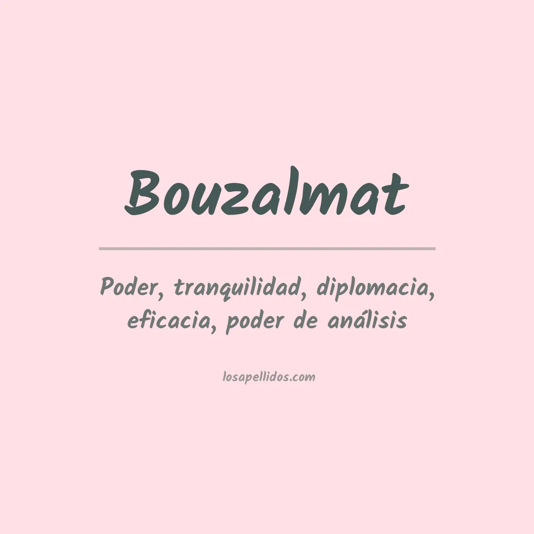 Apellido Bouzalmat