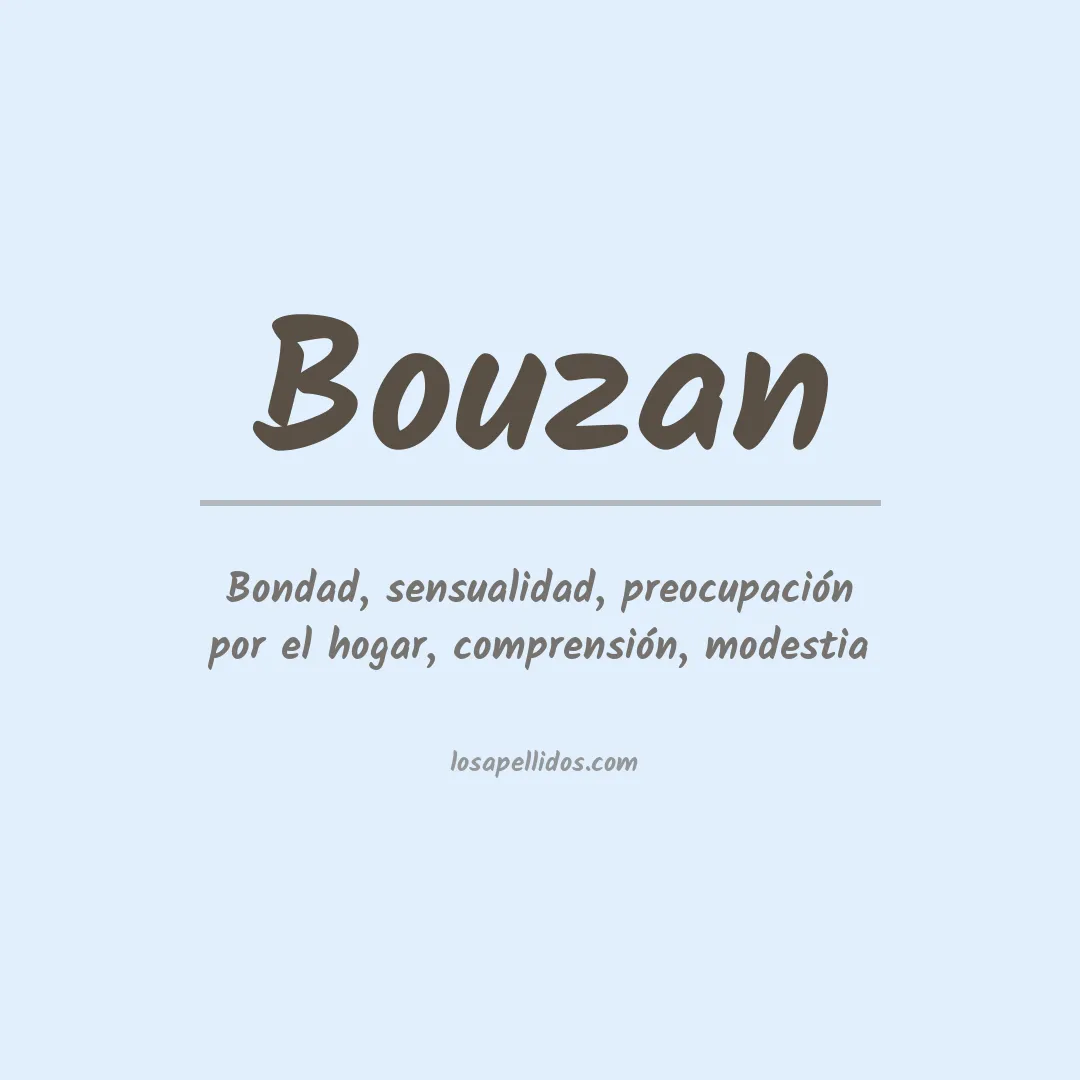 Apellido Bouzan