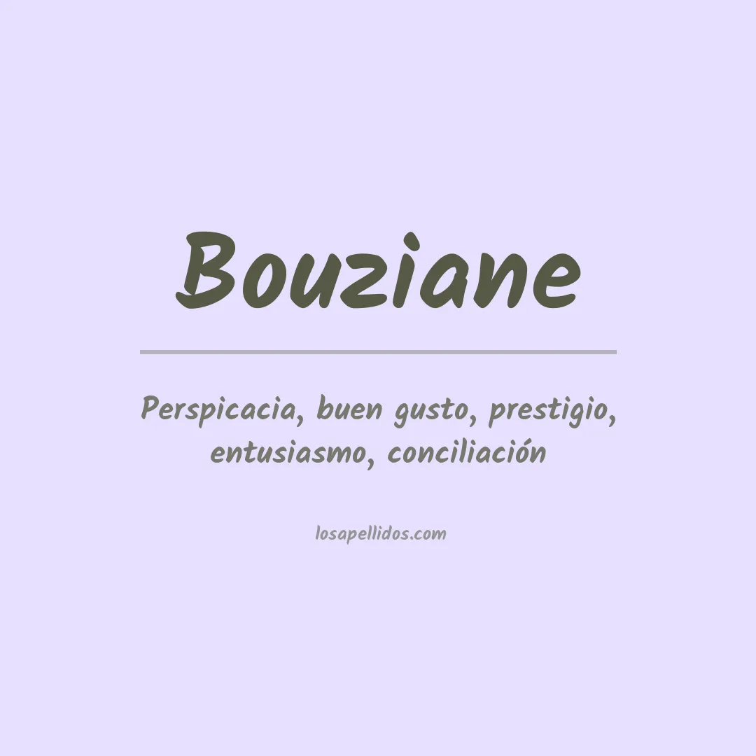Apellido Bouziane