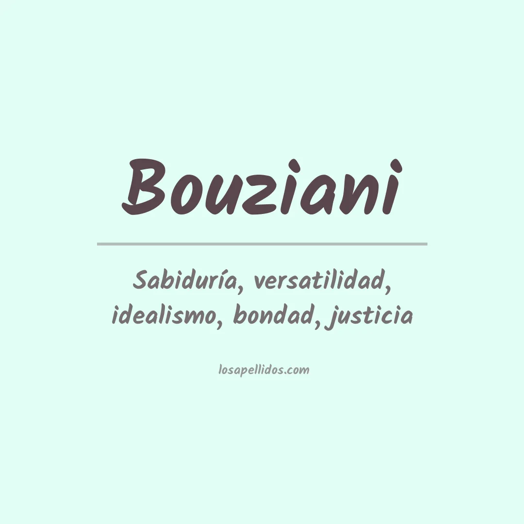 Apellido Bouziani