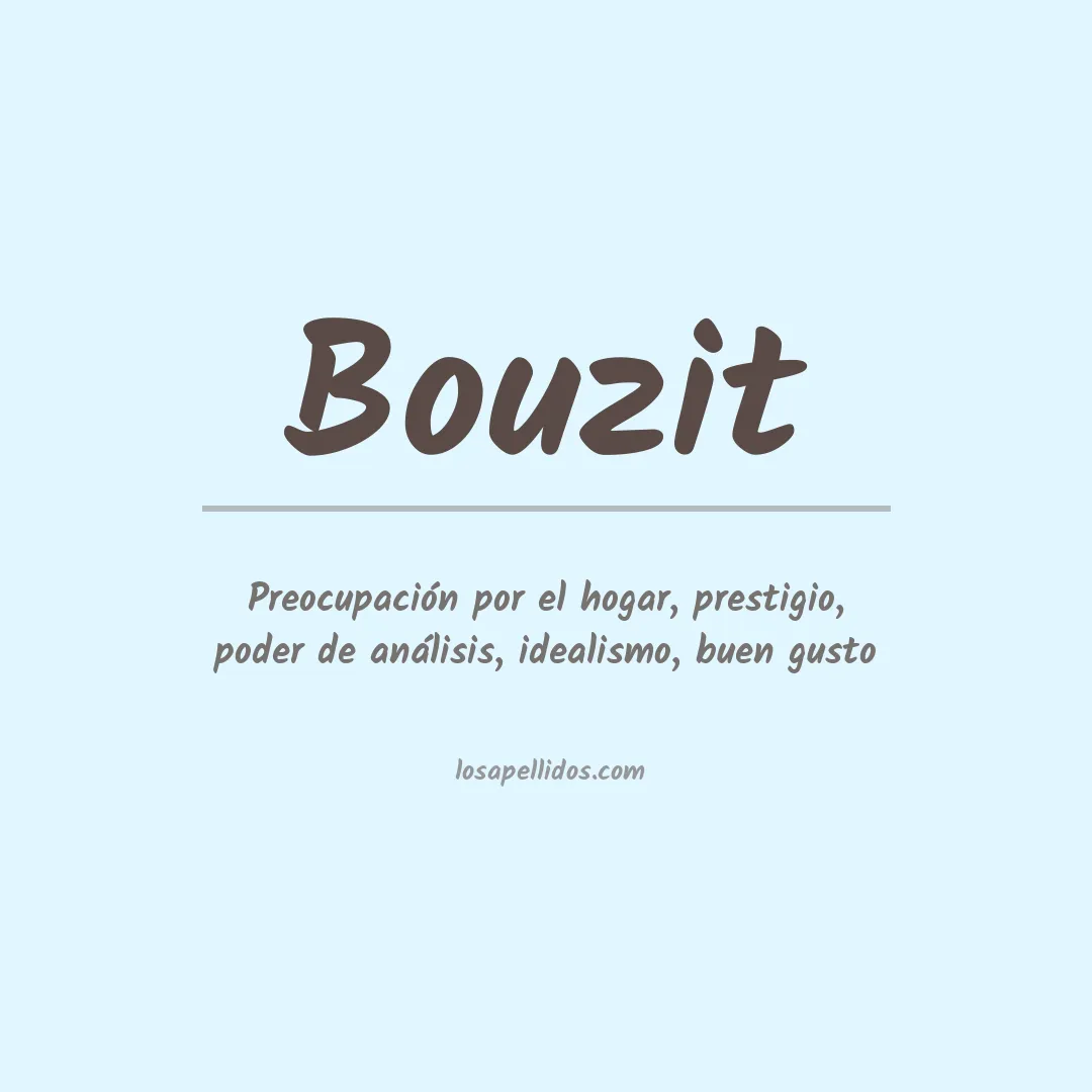 Apellido Bouzit