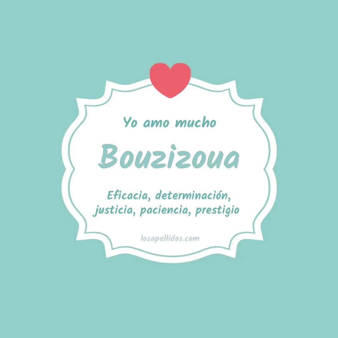 Yo amo mucho Bouzizoua