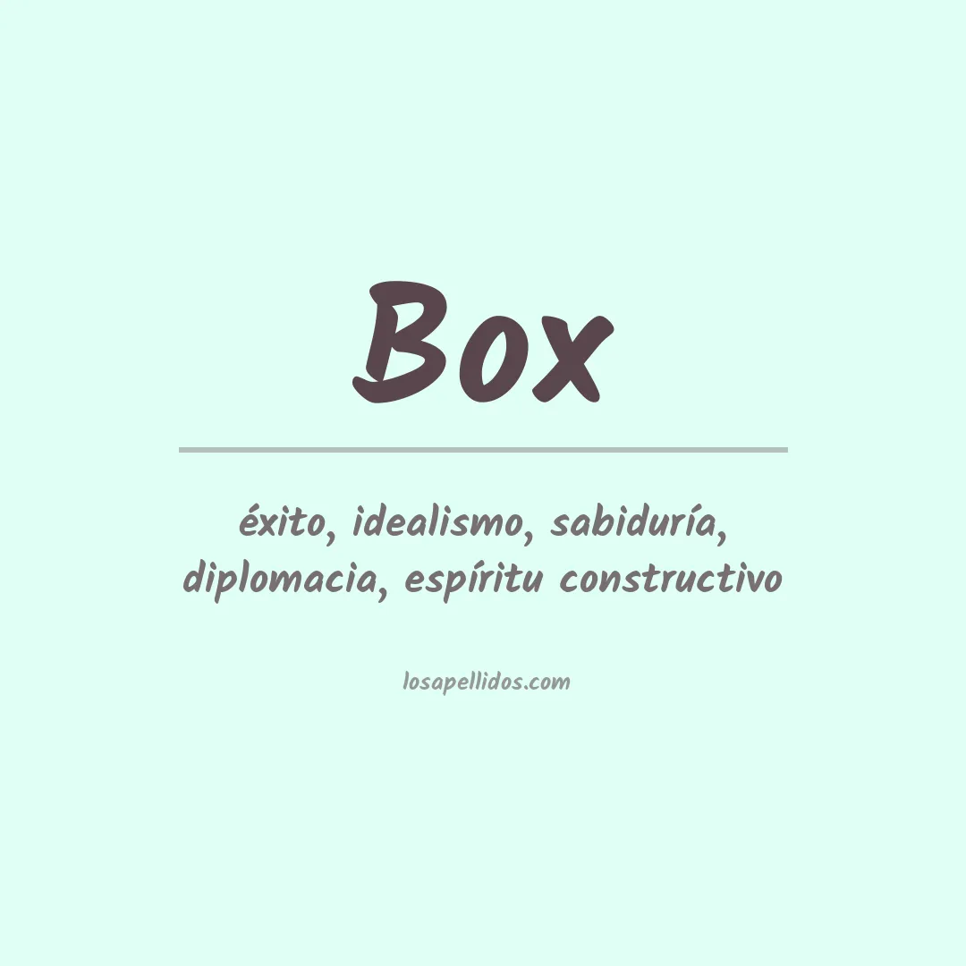 Apellido Box