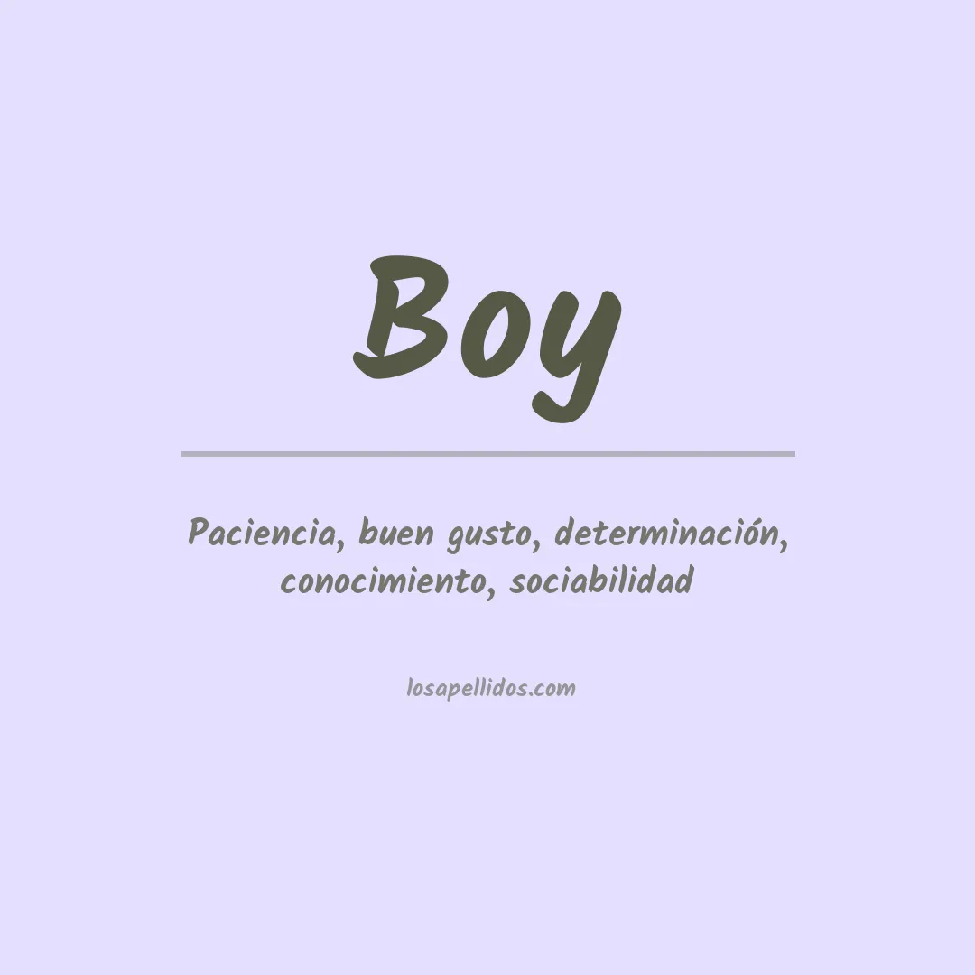 Apellido Boy