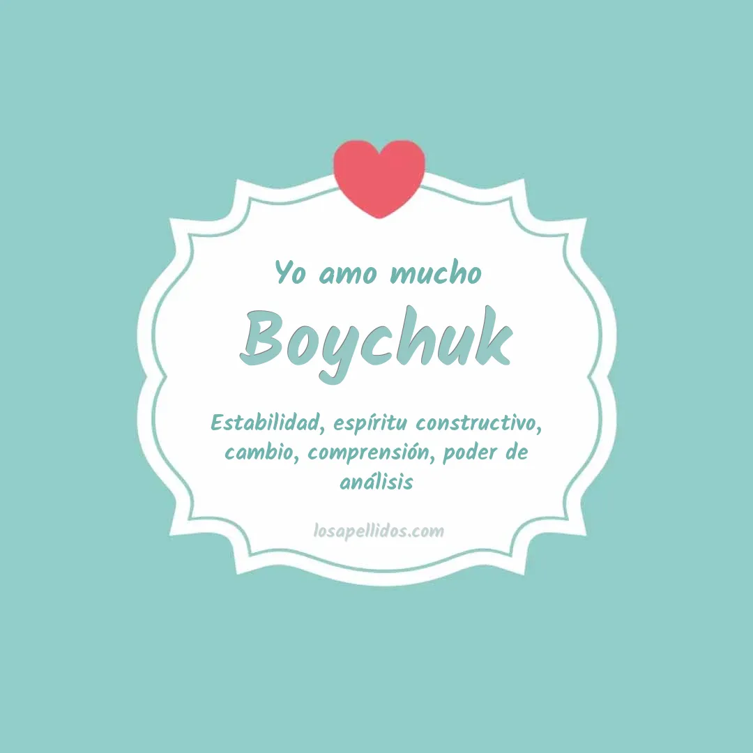 Yo amo mucho Boychuk