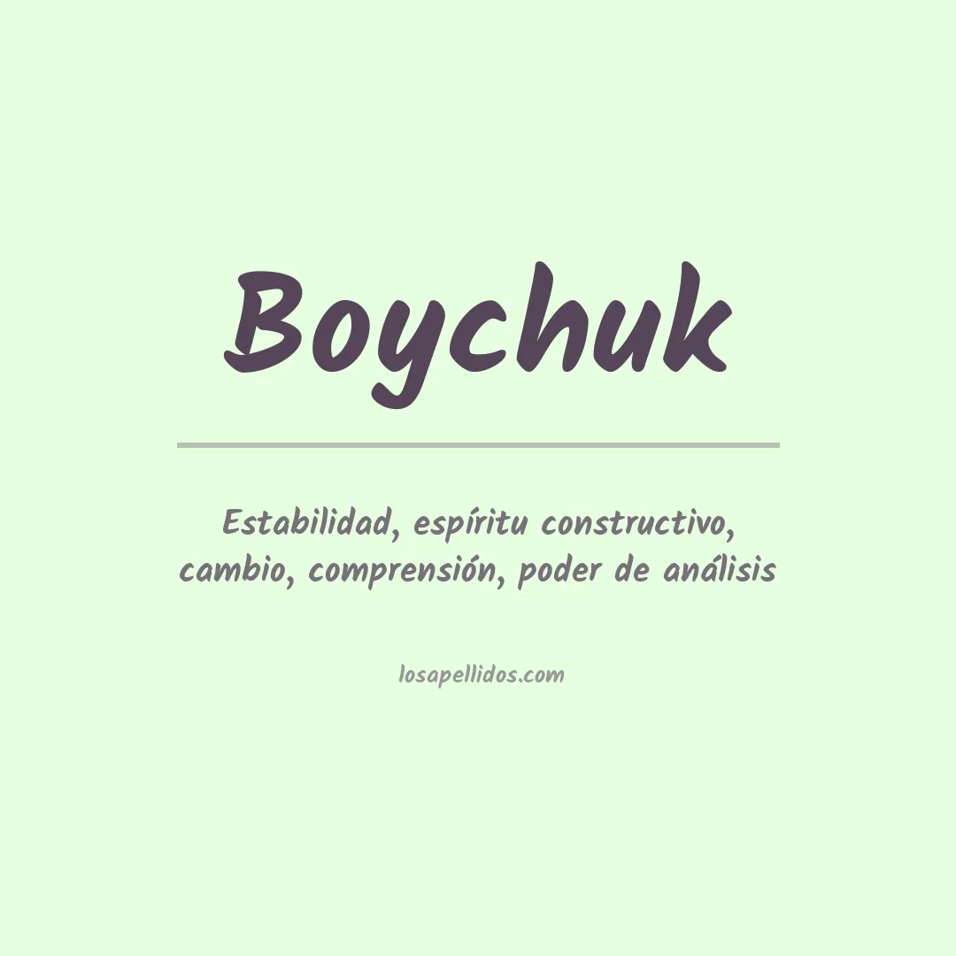 Apellido Boychuk