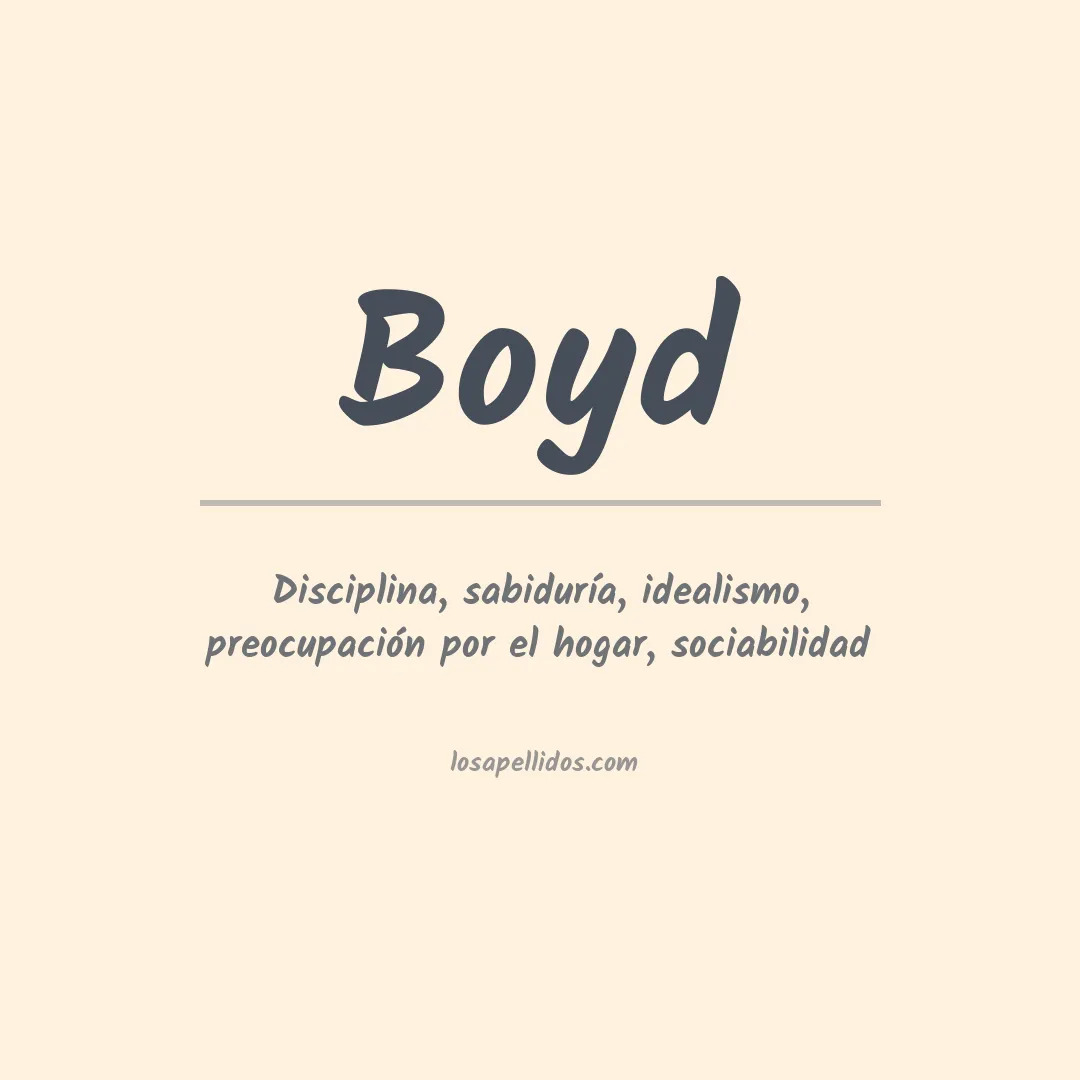 Apellido Boyd