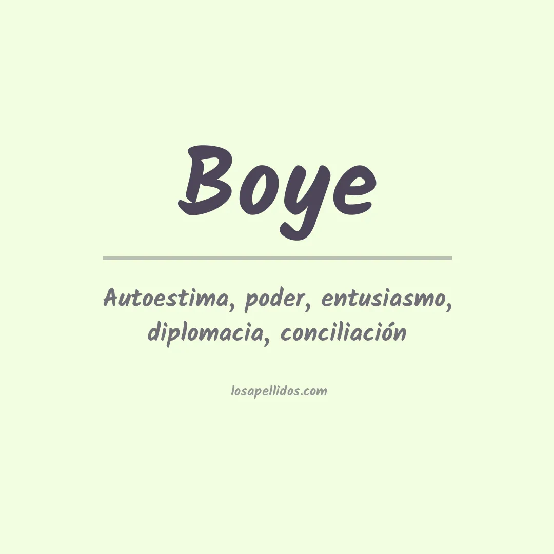 Apellido Boye