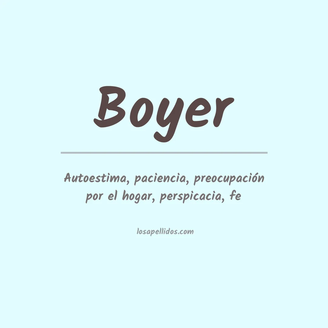 Apellido Boyer
