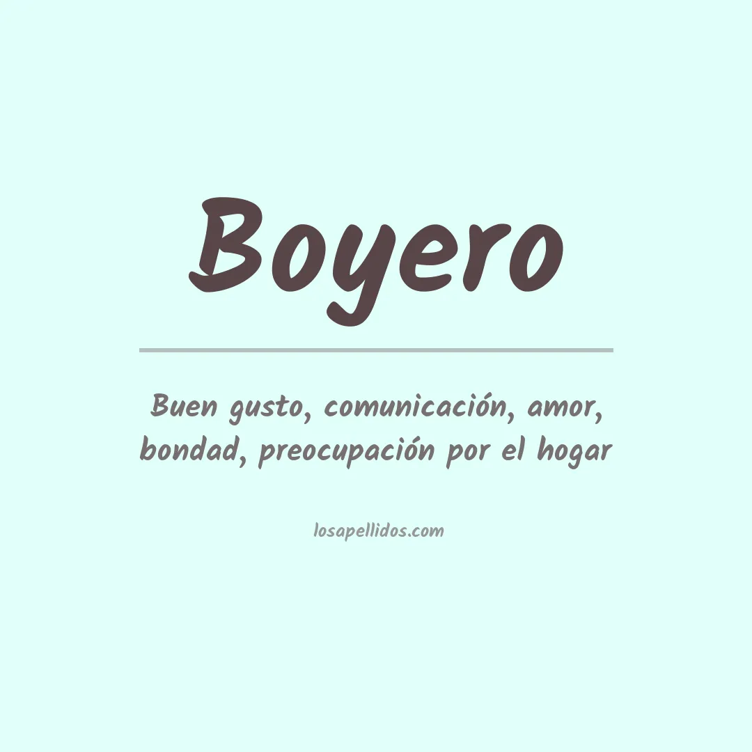 Apellido Boyero