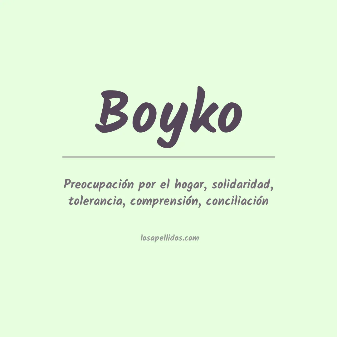 Apellido Boyko