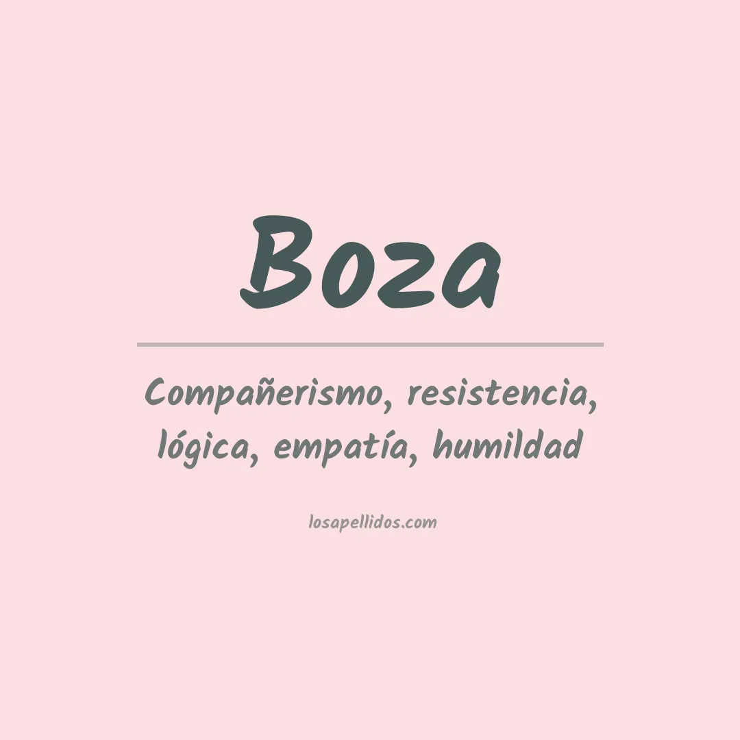 Apellido Boza