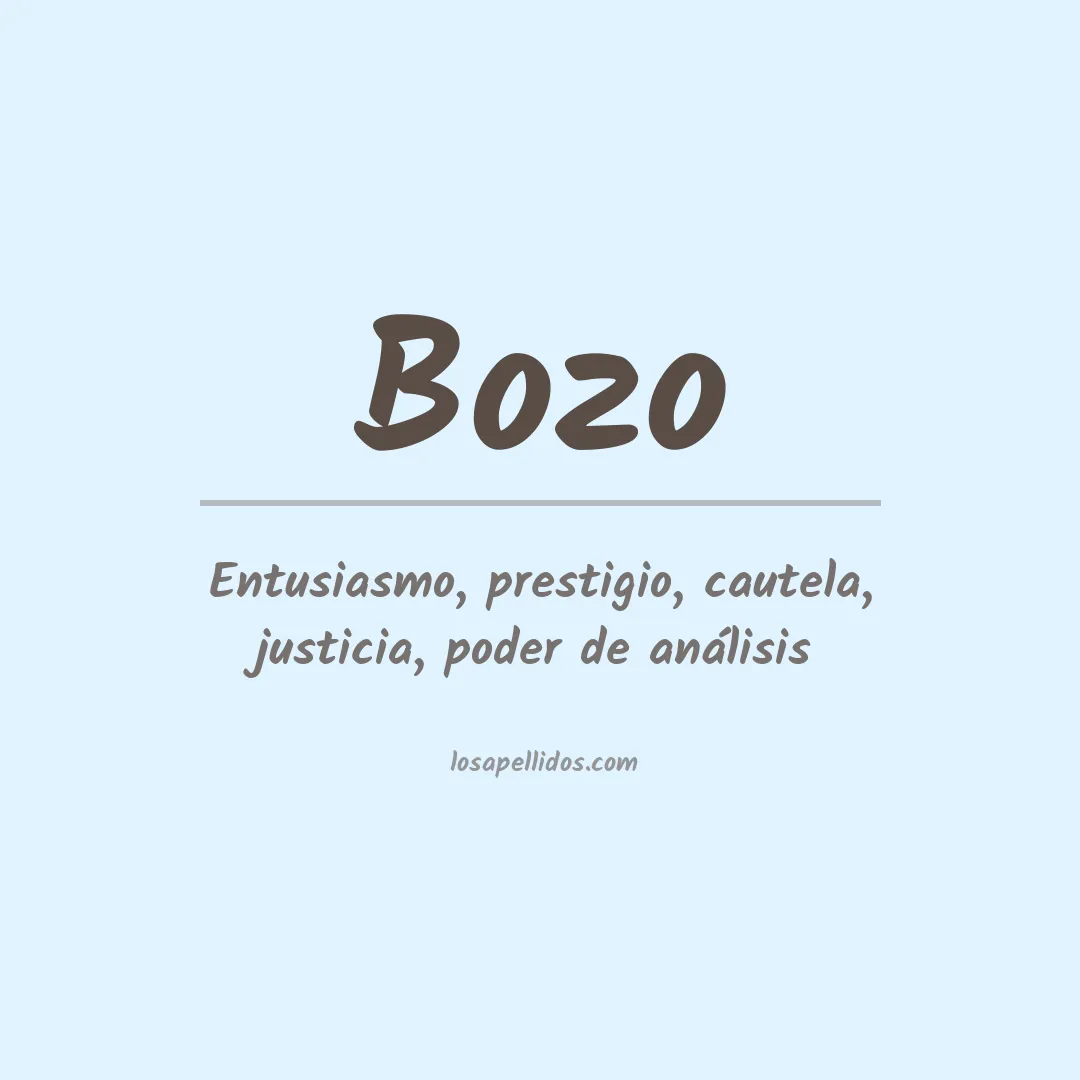 Apellido Bozo