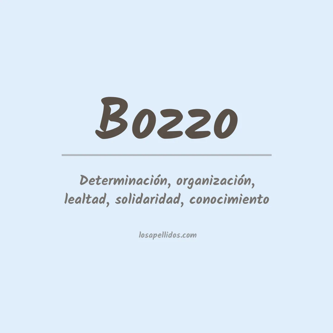 Apellido Bozzo