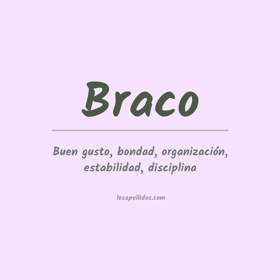 Apellido Braco