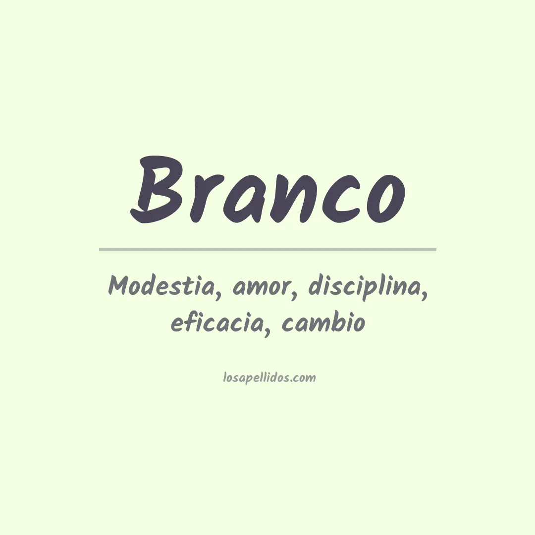 Apellido Branco