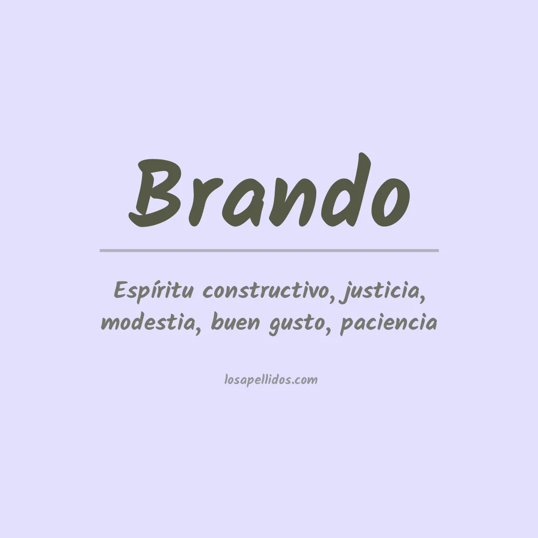 Apellido Brando