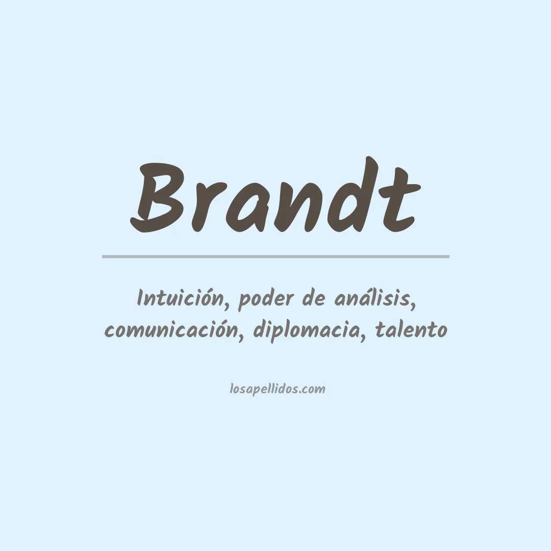 Apellido Brandt