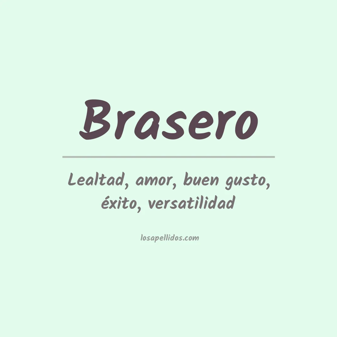 Apellido Brasero