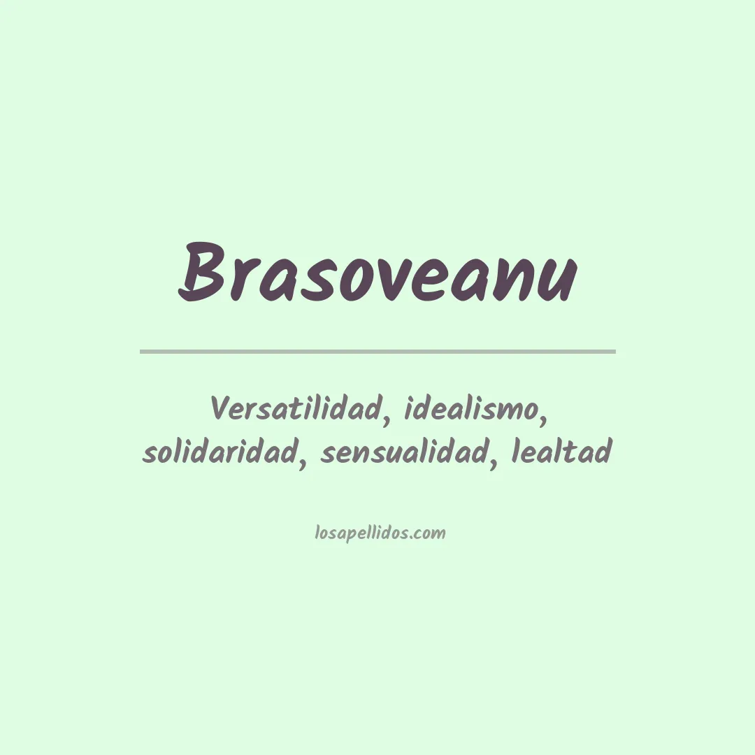 Apellido Brasoveanu