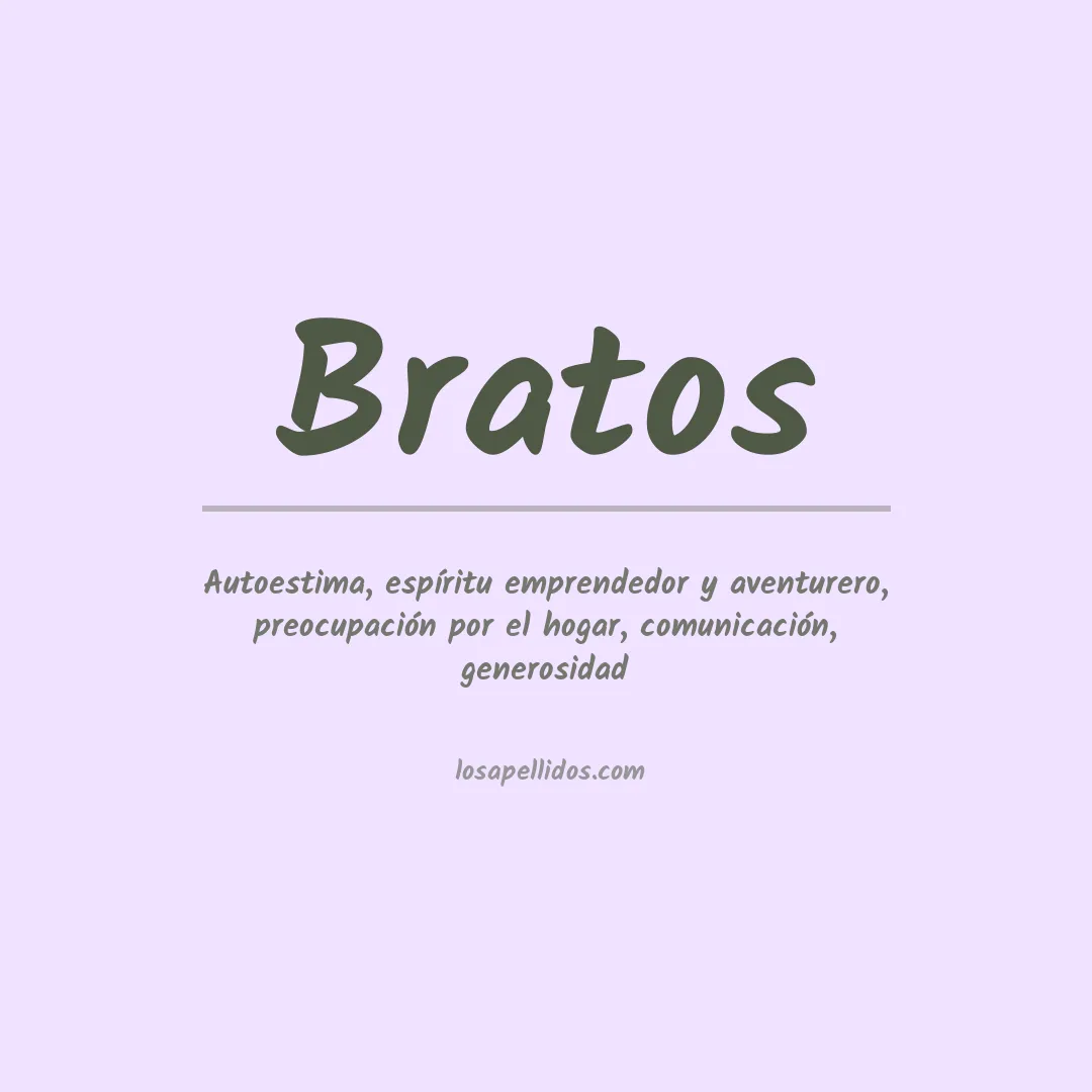 Apellido Bratos