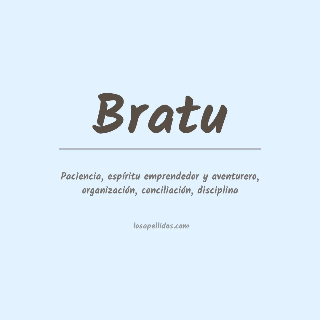 Apellido Bratu