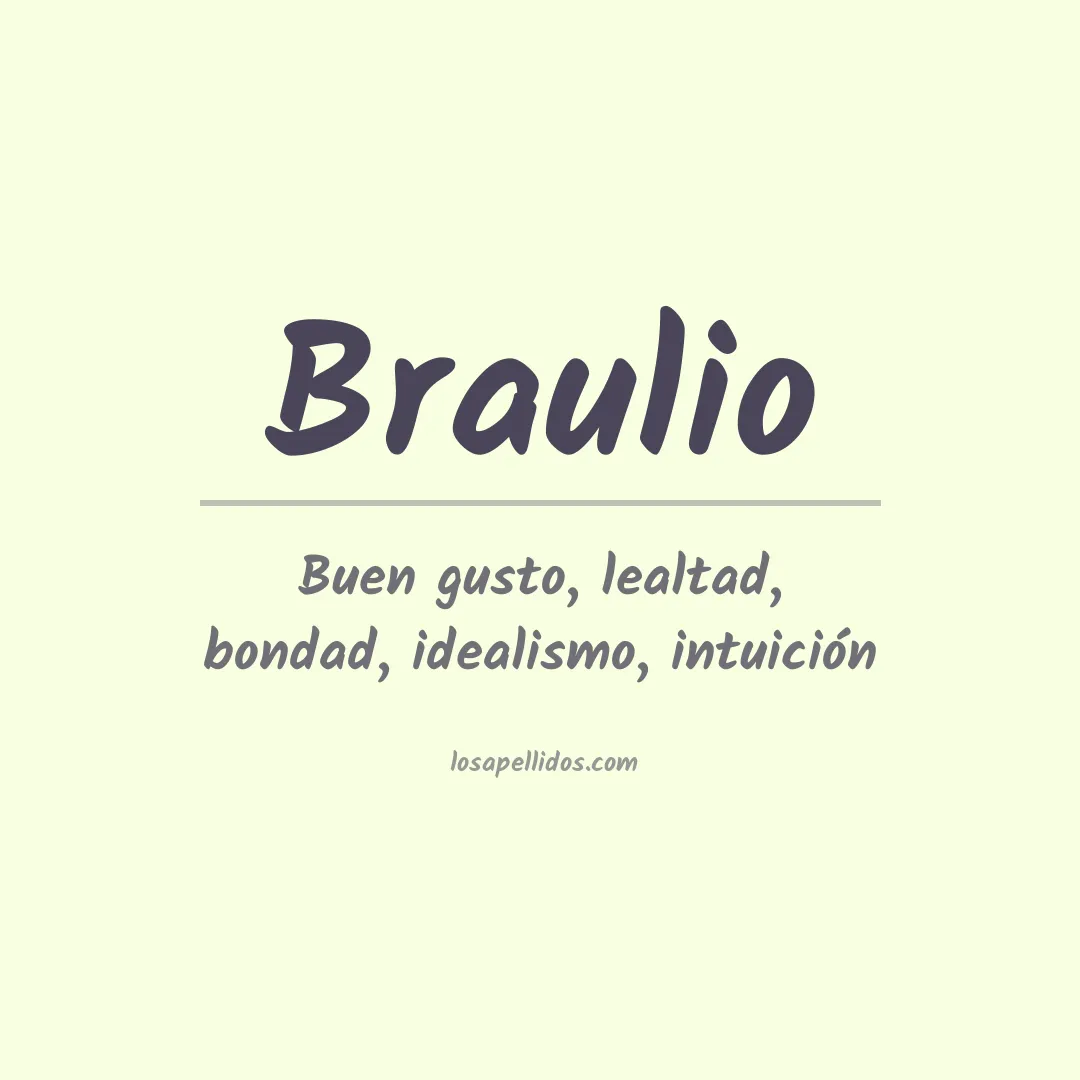 Apellido Braulio