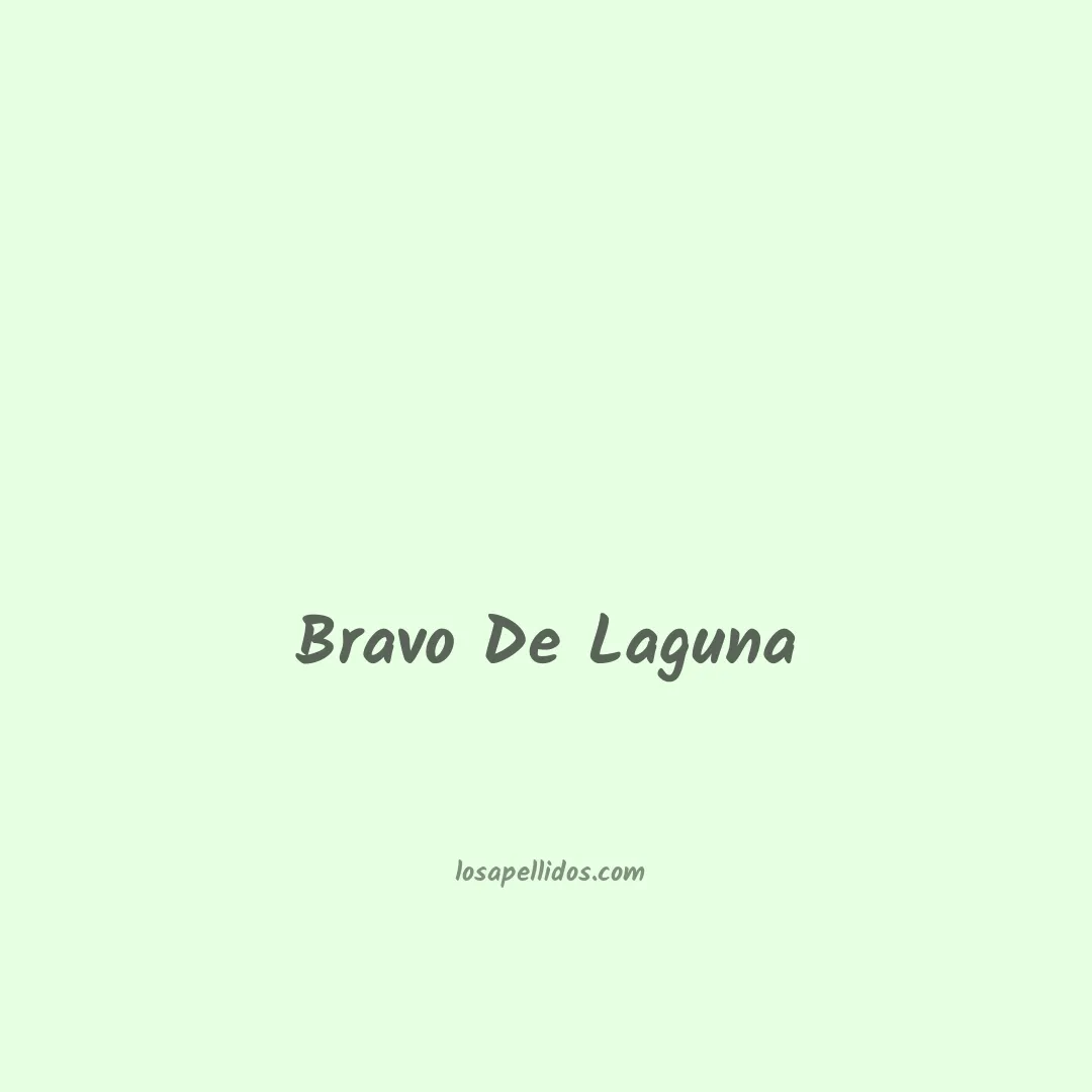 Bravo de laguna en chino