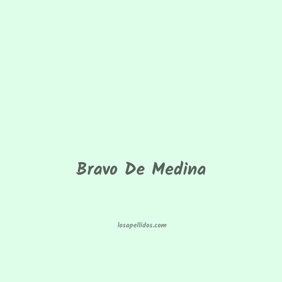 Bravo de medina en chino