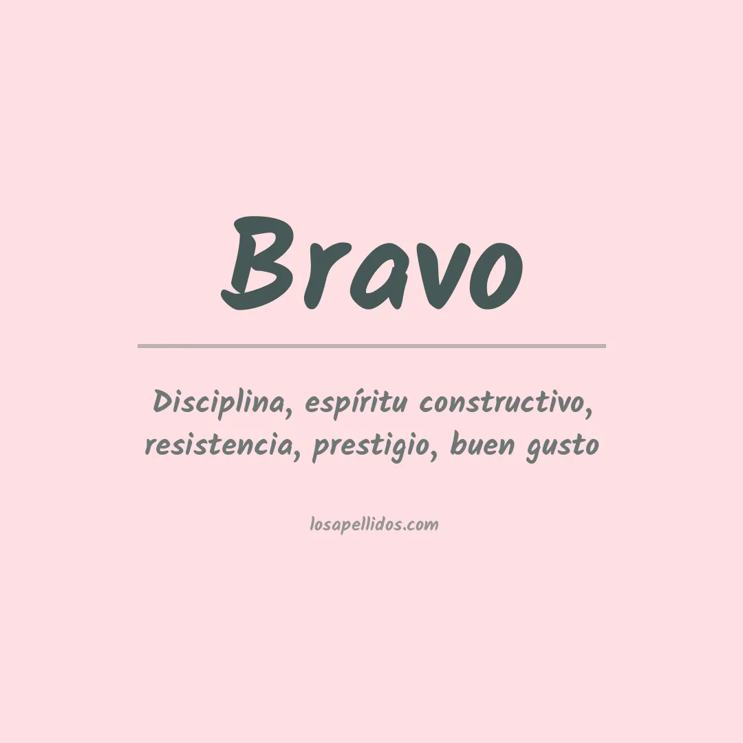 Apellido Bravo