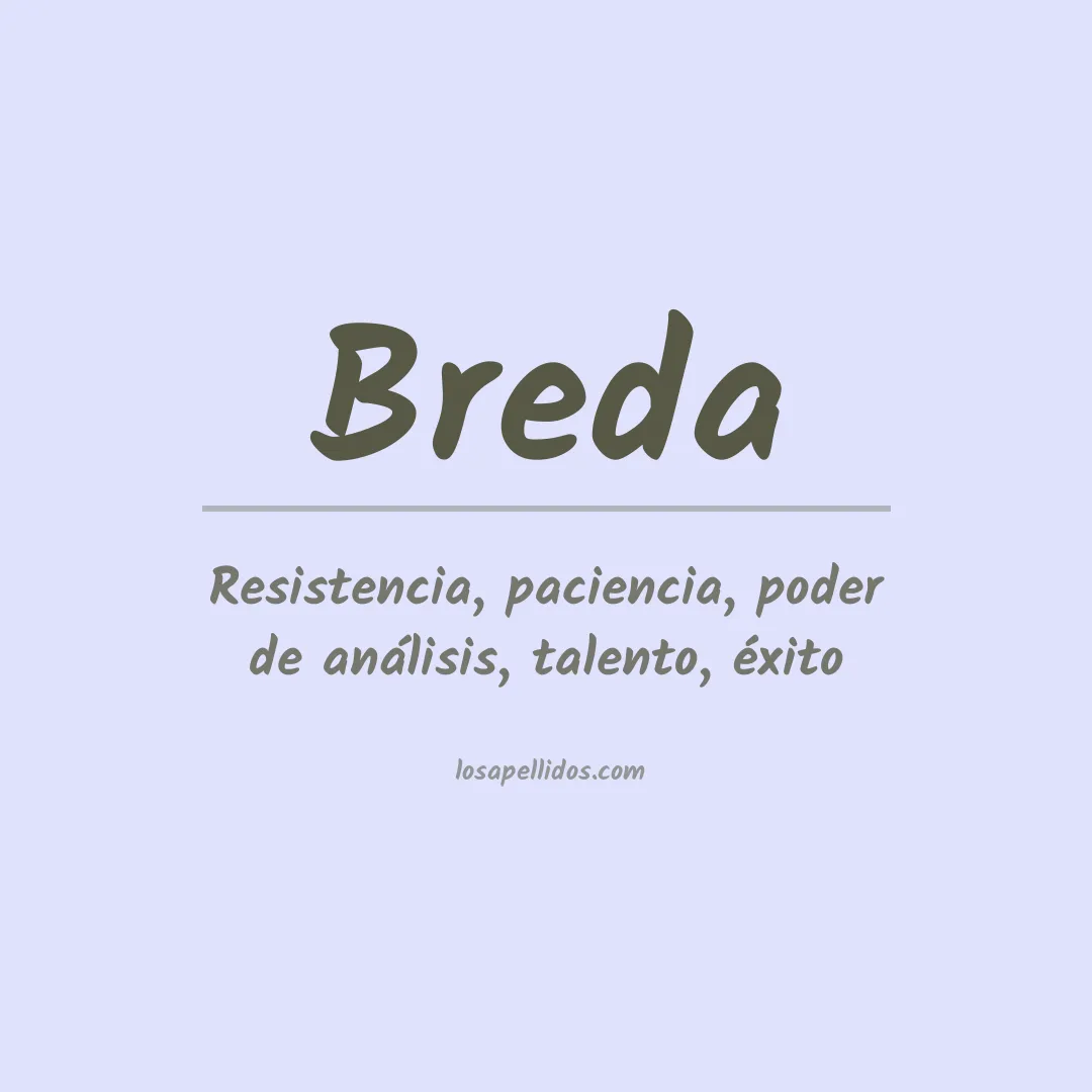 Apellido Breda