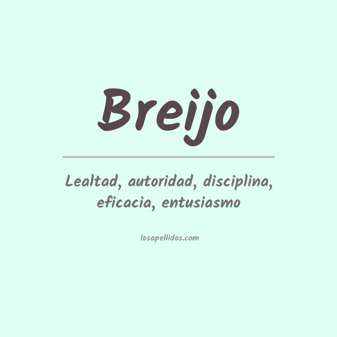 Apellido Breijo
