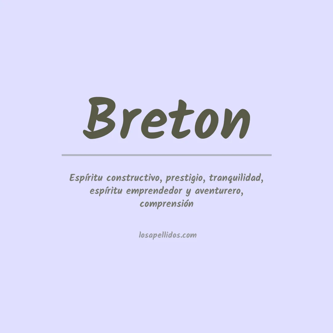 Apellido Breton