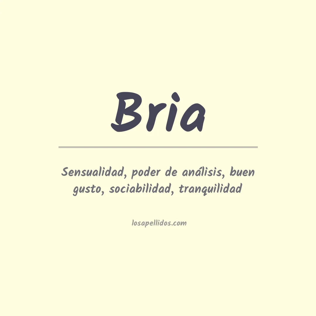Apellido Bria