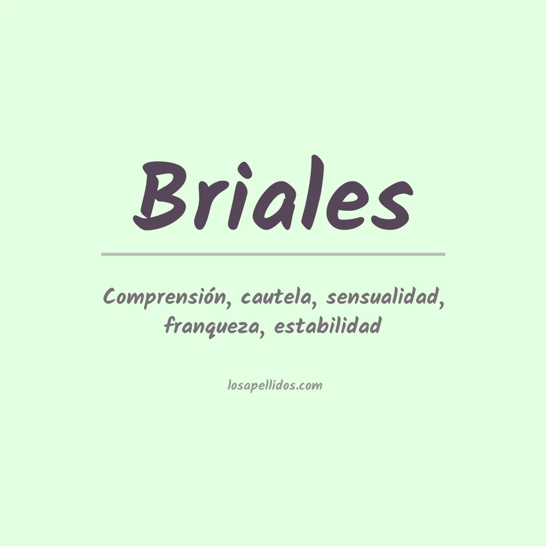 Apellido Briales
