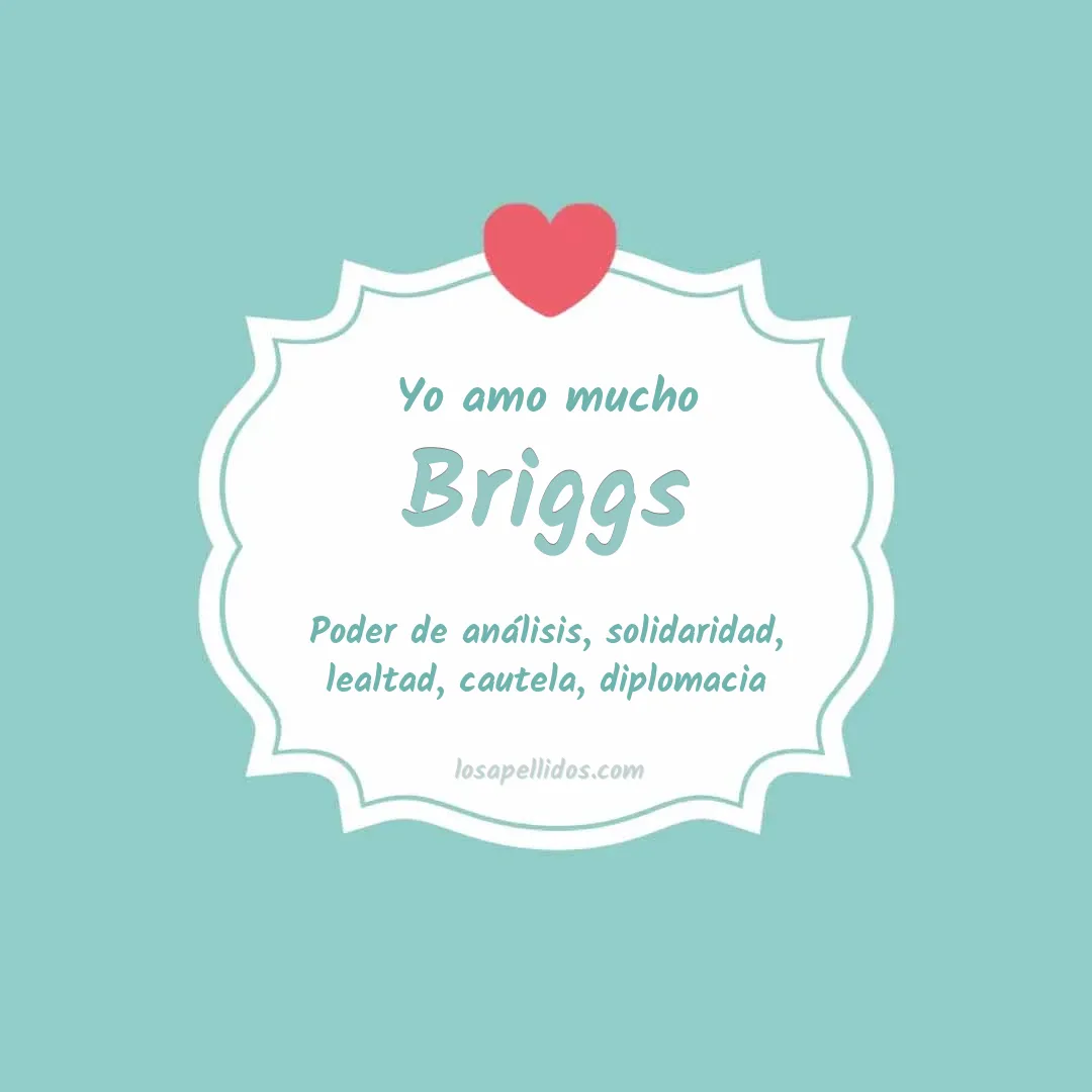 Yo amo mucho Briggs