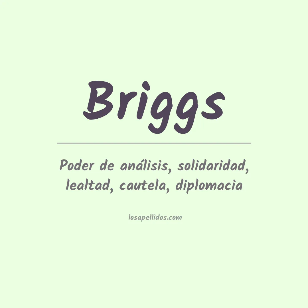 Apellido Briggs