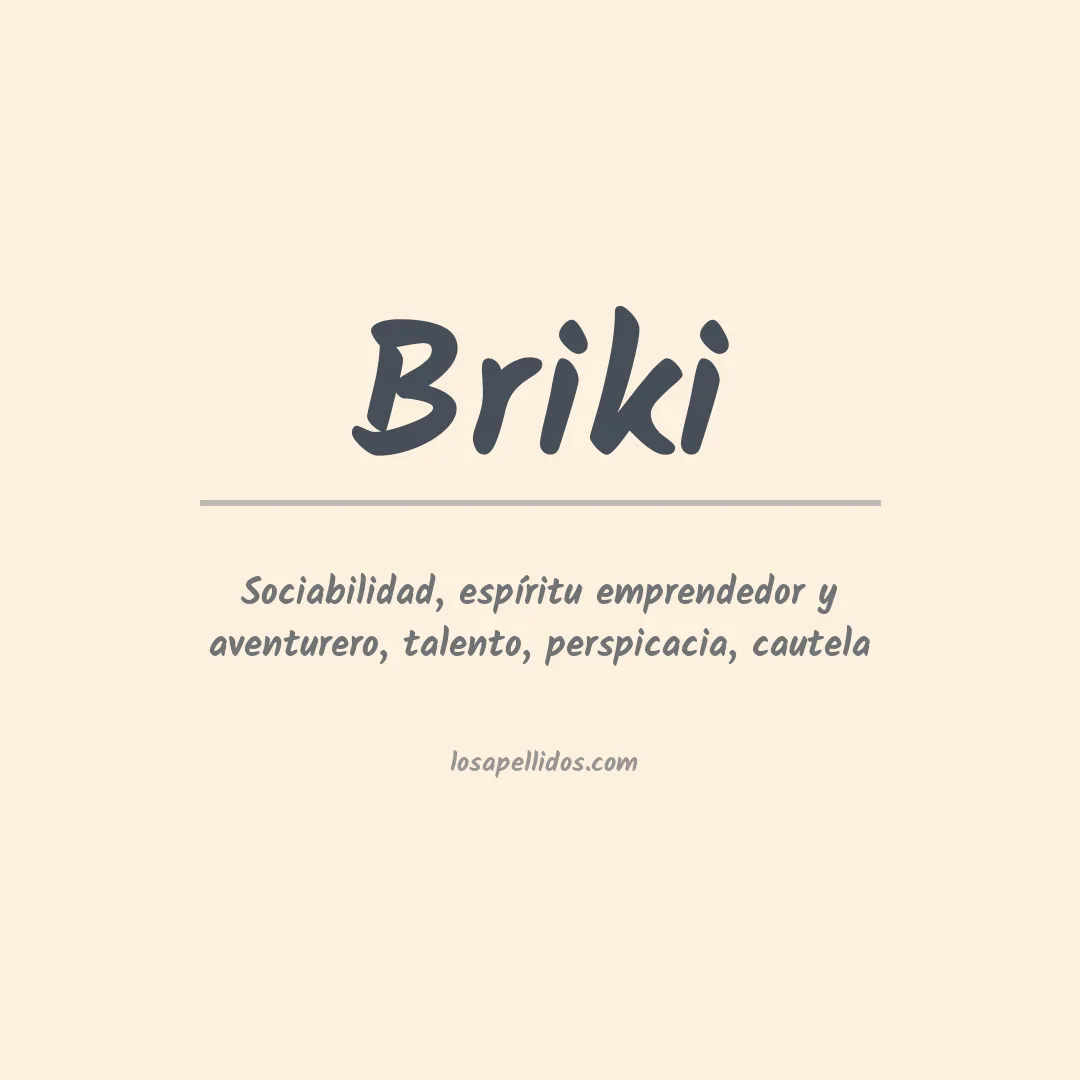 Apellido Briki