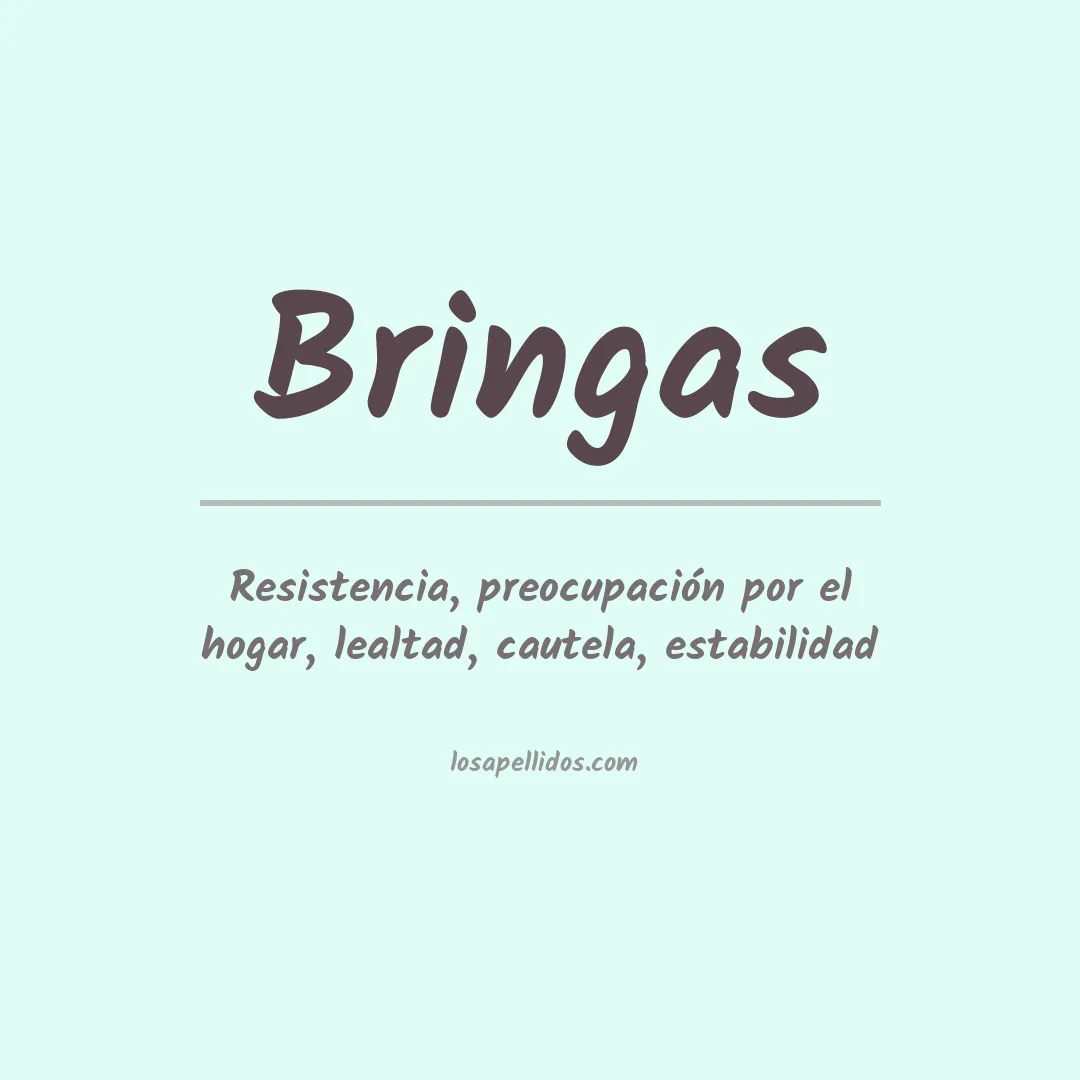 Apellido Bringas