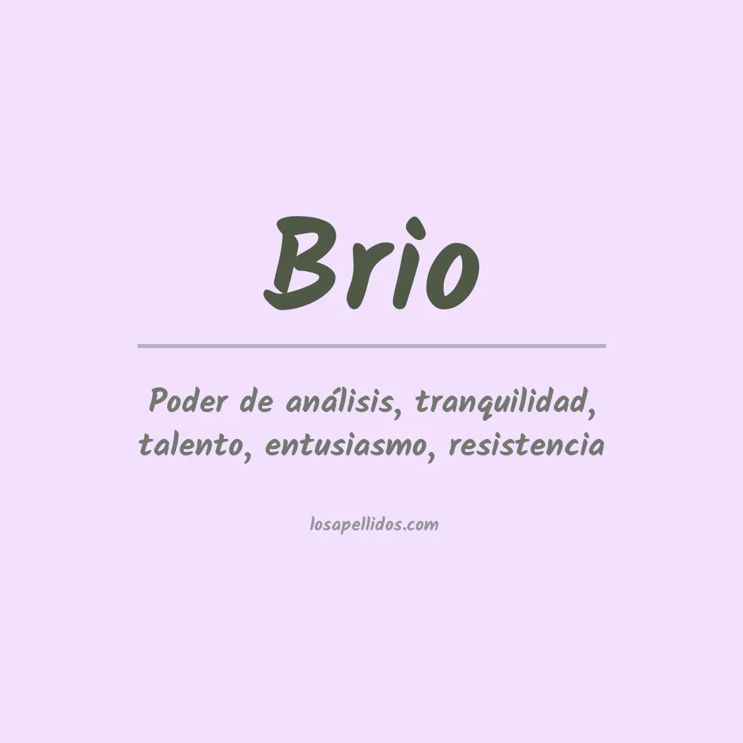 Apellido Brio