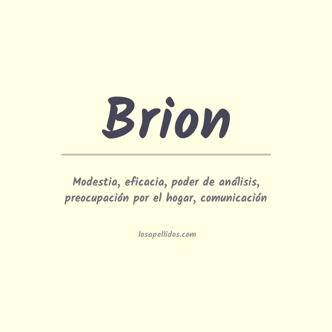 Apellido Brion