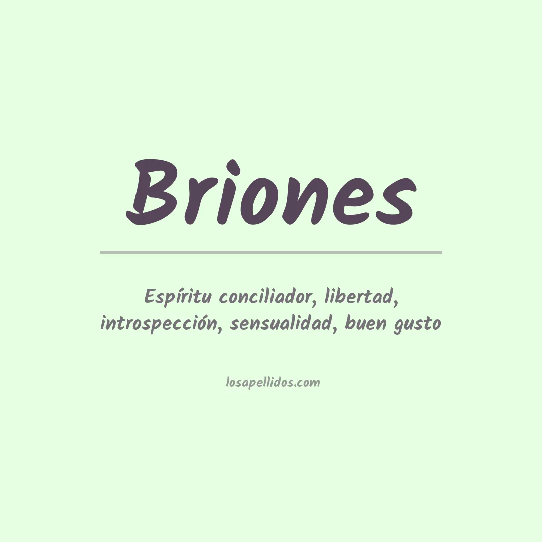 Apellido Briones